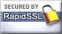 Secured by RapidSSL - 128bit SSL security